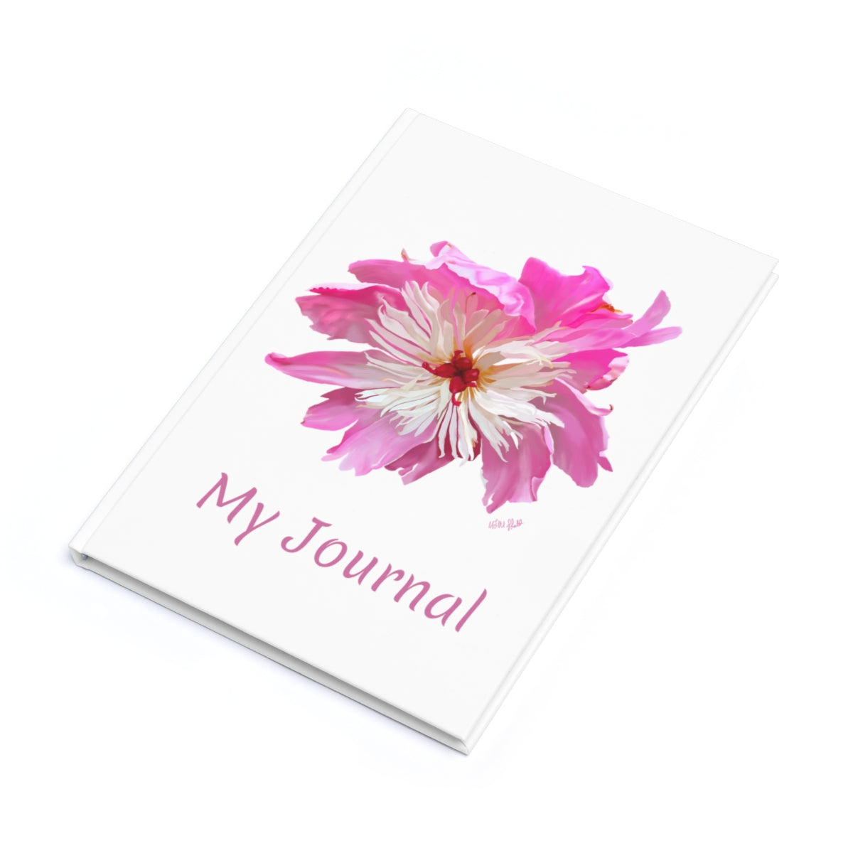 Hardcover Journal (A5) Watercolour Pink Peony Cover