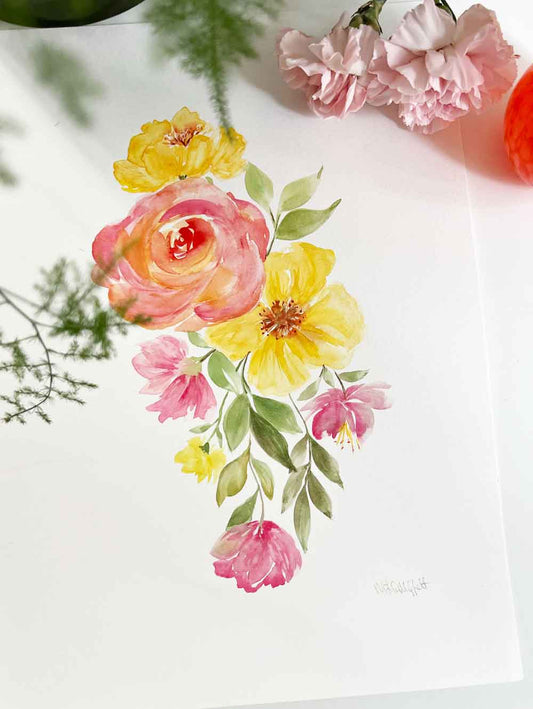 Sweet Life Watercolour Bouquet (NEW)