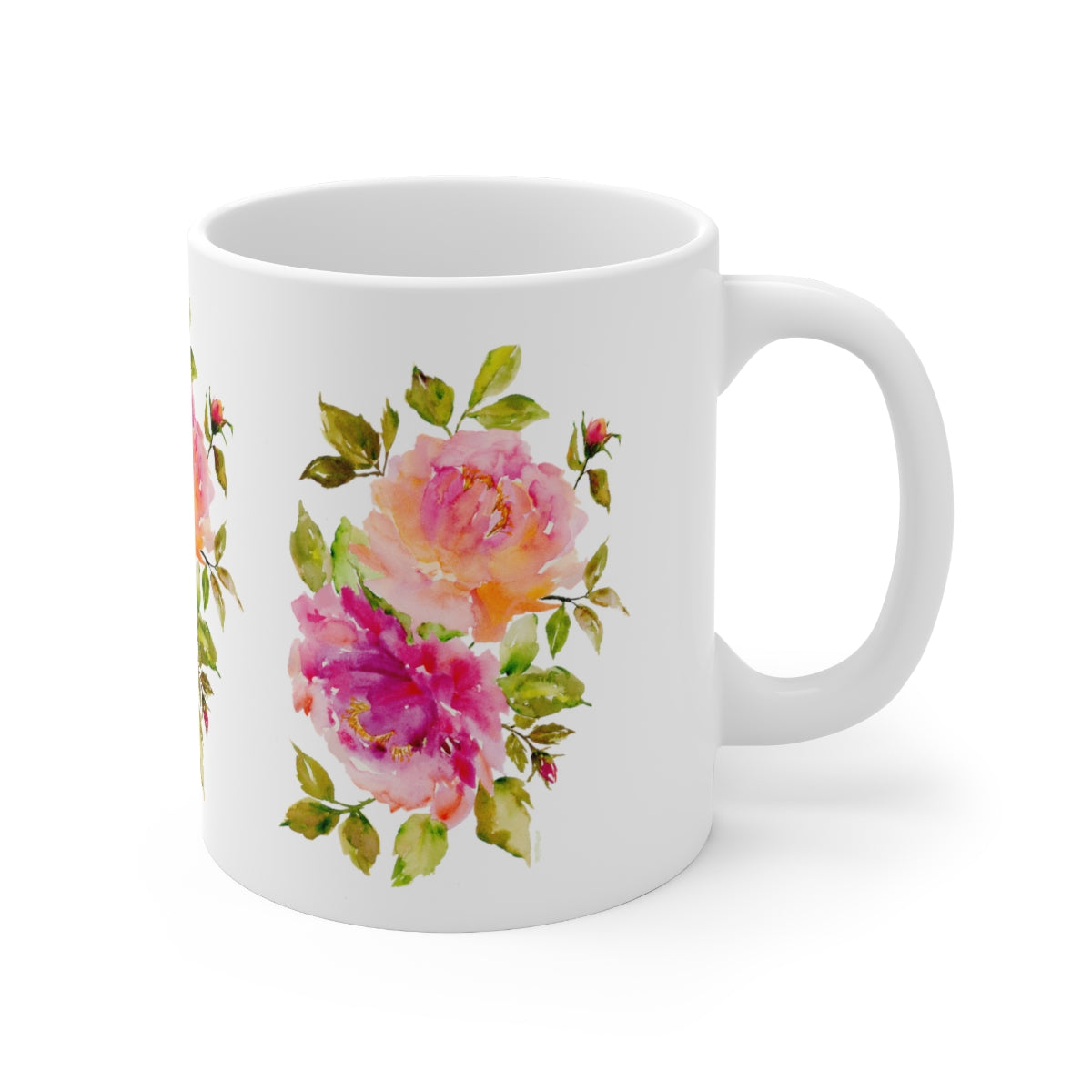Ceramic Mug 11oz Blooming roses