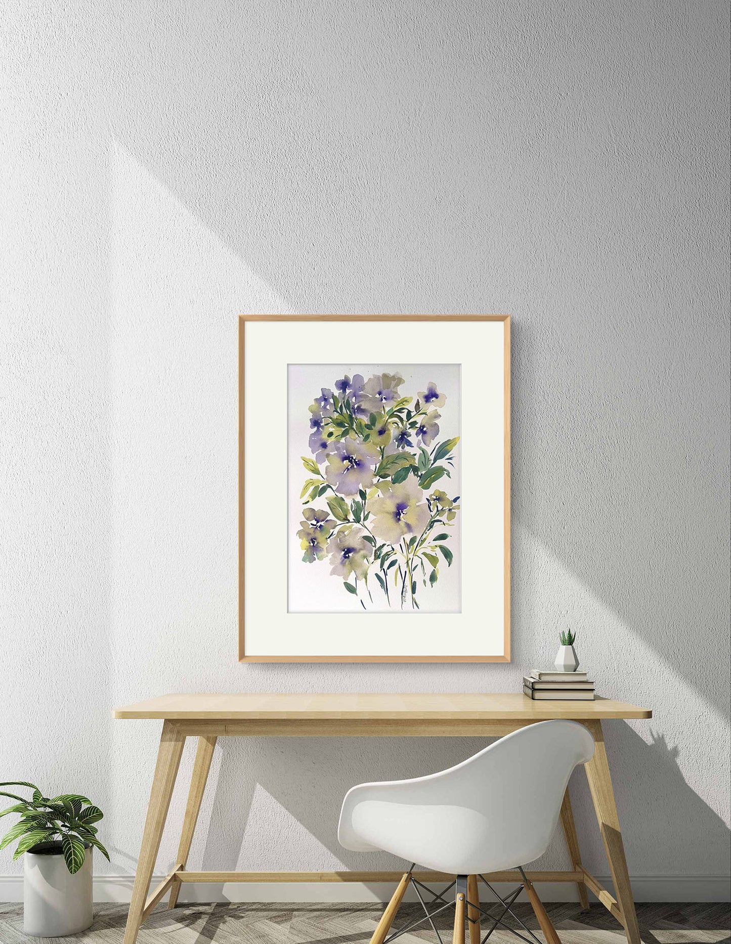 Botanical impression original watercolour, Rare Find Gift.