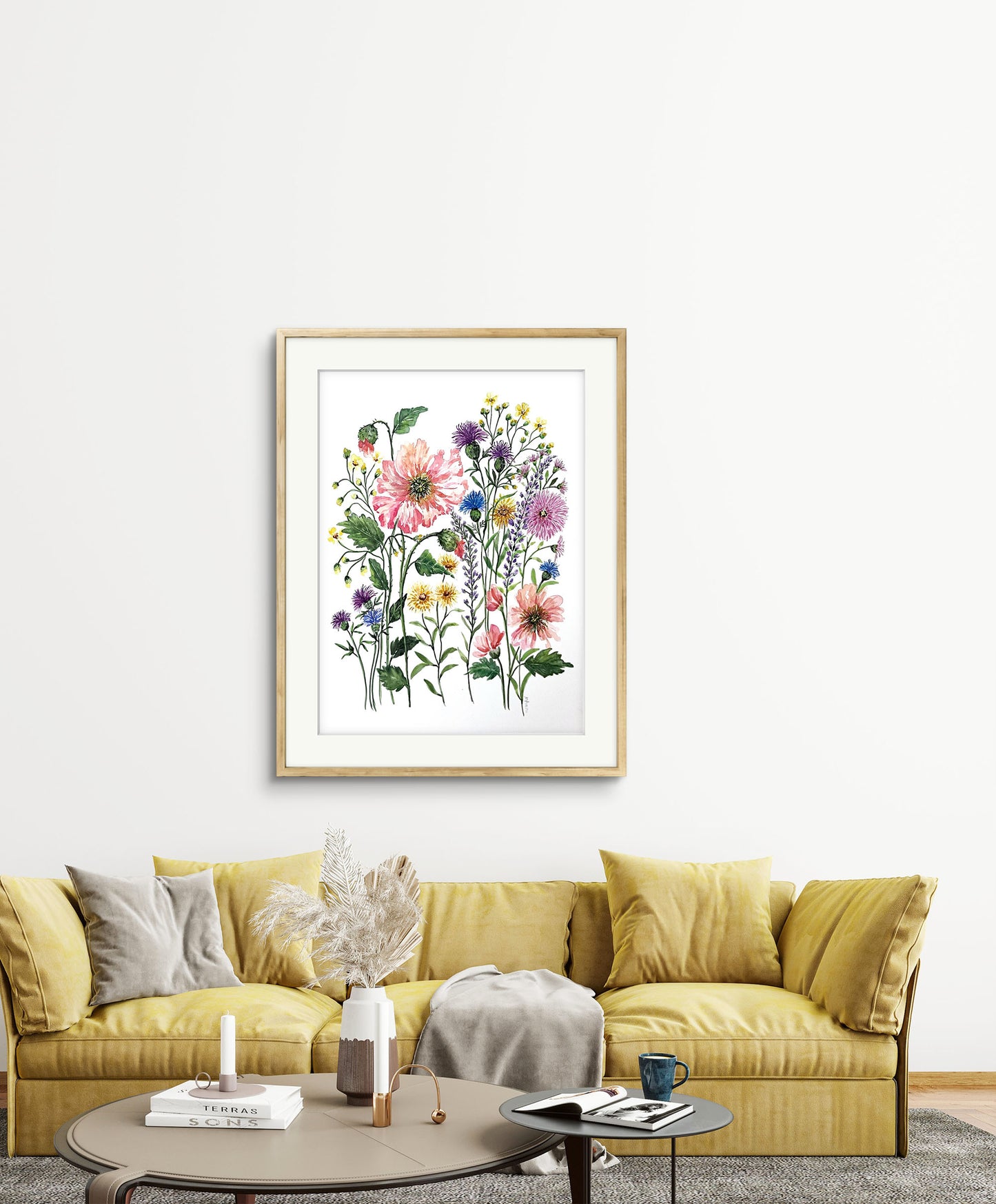 Wild Flower Original Watercolour Painting, For Art Collectors  or a Special Gift.