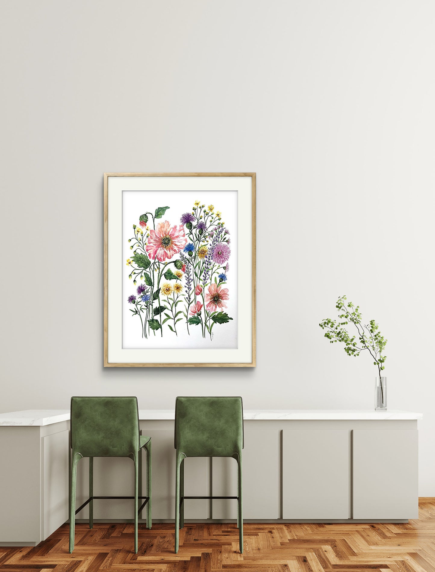 Wild Flower Original Watercolour Painting, For Art Collectors  or a Special Gift.