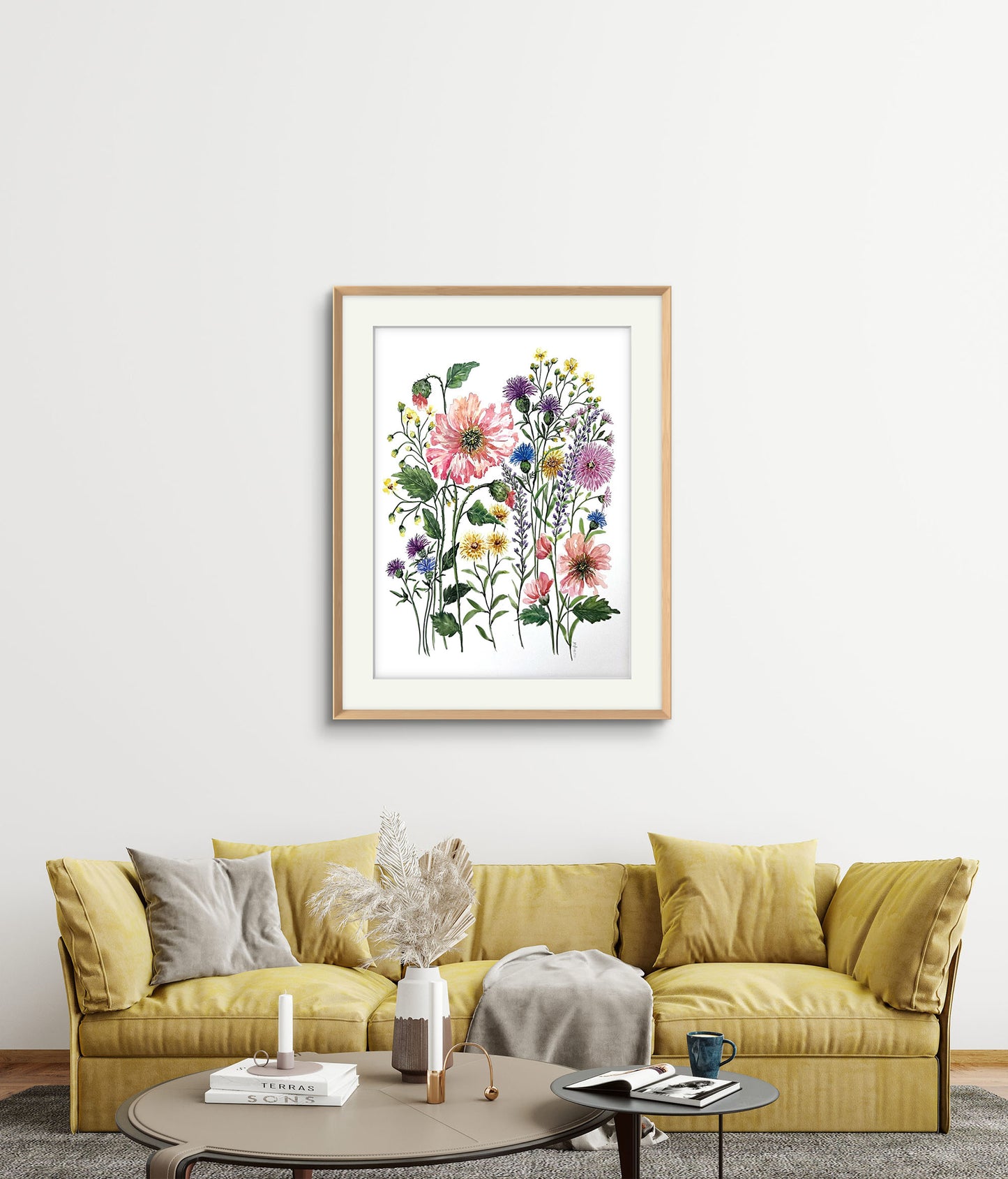 Wild Flower Original Watercolour Painting, For Art Collectors  or a Special Gift.