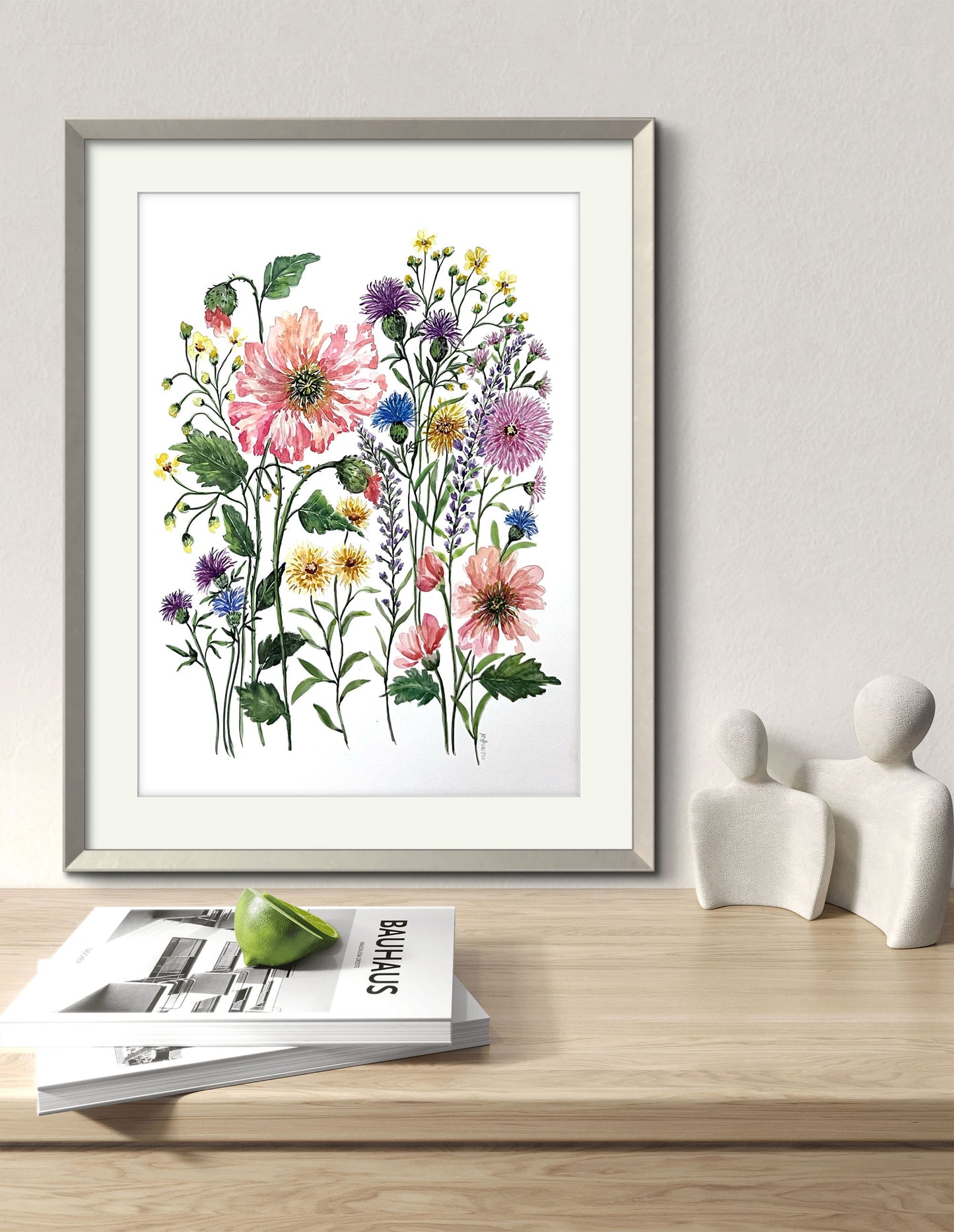 Wild Flower Original Watercolour Painting, For Art Collectors  or a Special Gift.