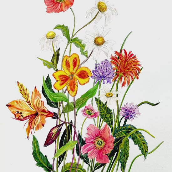 Video - Original watercolour flower painting for flower enthusiasts,
12 x 18 inches
Certificate of authenticity included.
Free Shipping.