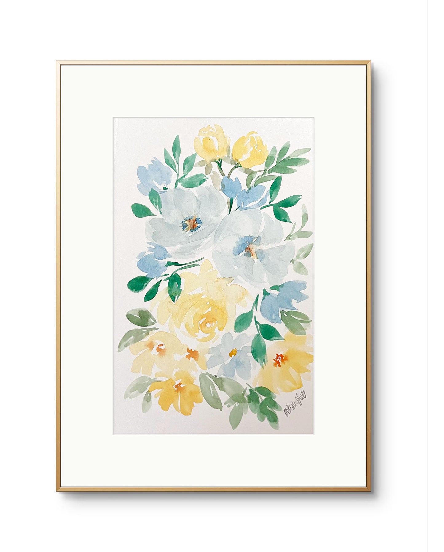 Special offer Set of 3 original watercolour floral paintings.