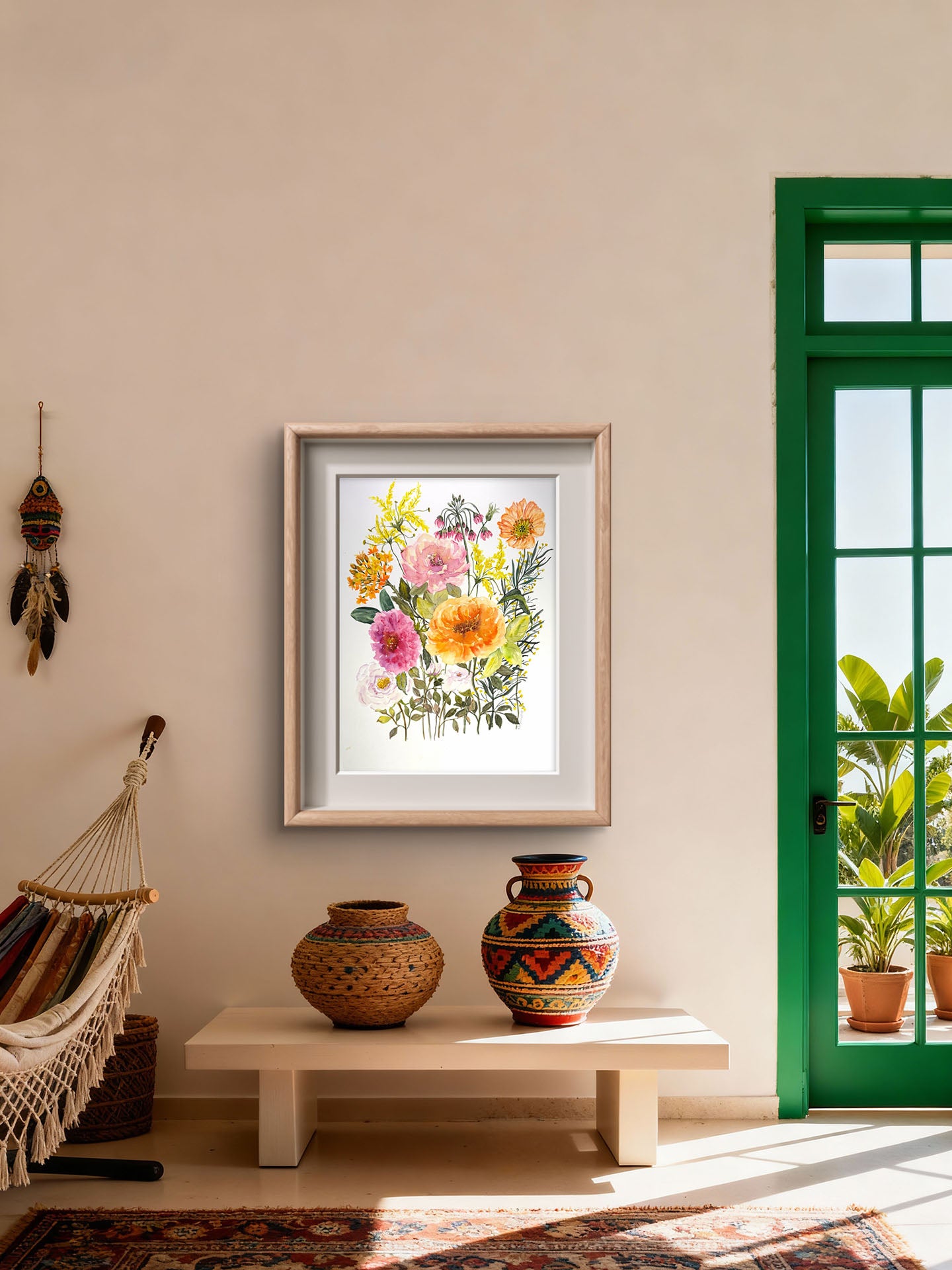 Original Floral Watercolour Painting, 12" x 18"